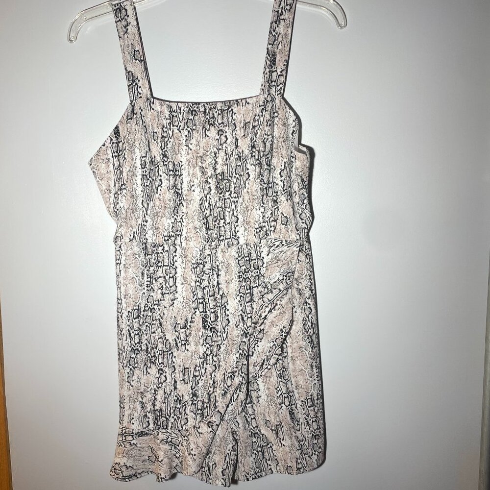Gianni Bini Snake Print Romper Size Medium